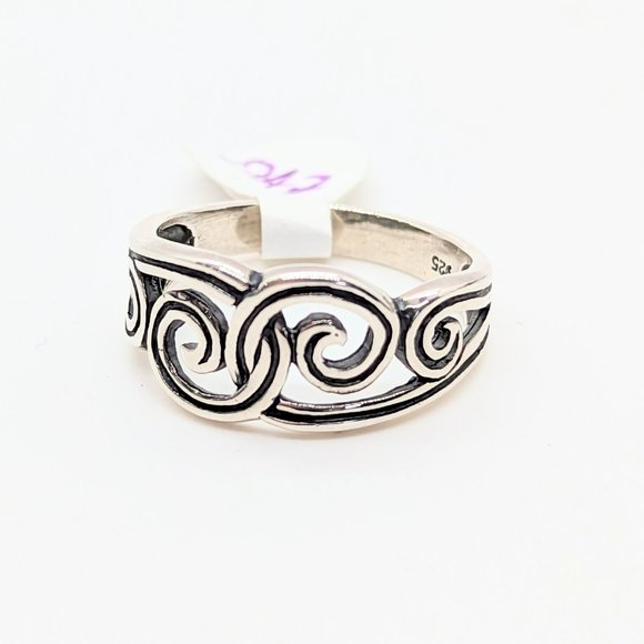 Jewelry | Vintage Look Band 925 Sterling Silver Ring | Poshmark